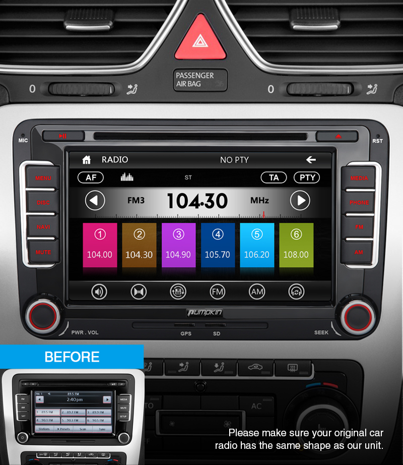 Doppel Din Radio Für Golf 5