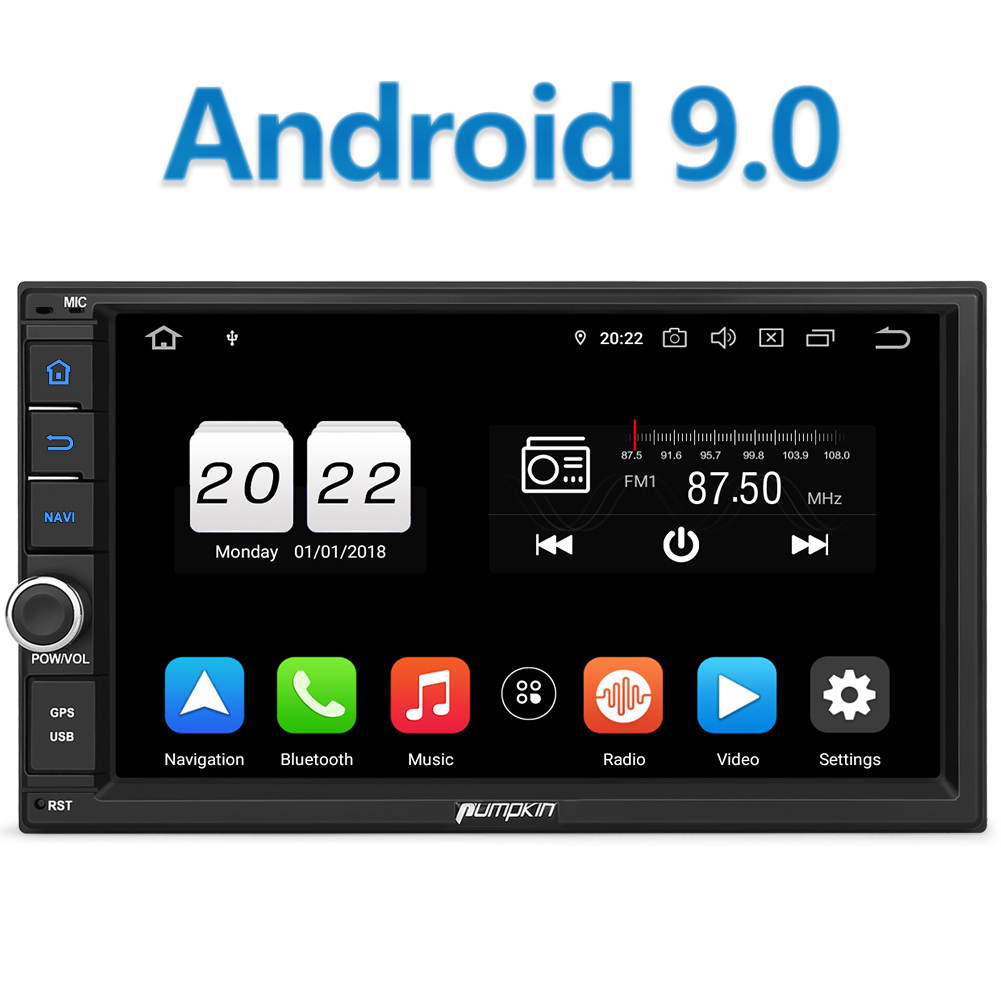 Pumpkin 4GB 32GB 7" Android 9.0 Autoradio Doppel DIN GPS